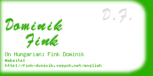 dominik fink business card